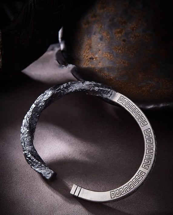 Armband Herren 99 Fuß Silber Mobius Ring mit Schleifenmuster