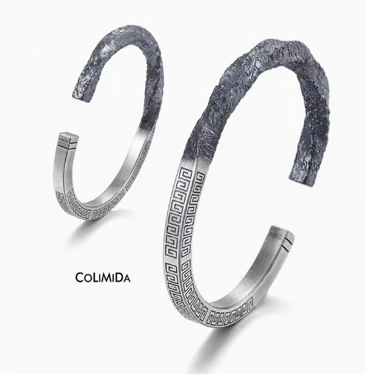 Armband Herren 99 Fuß Silber Mobius Ring mit Schleifenmuster